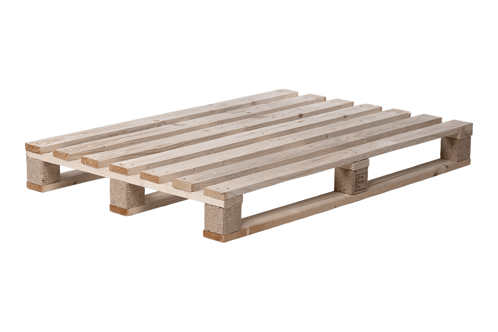 Einwegpalette 800x1200 mm - 7-Deck - 22mm