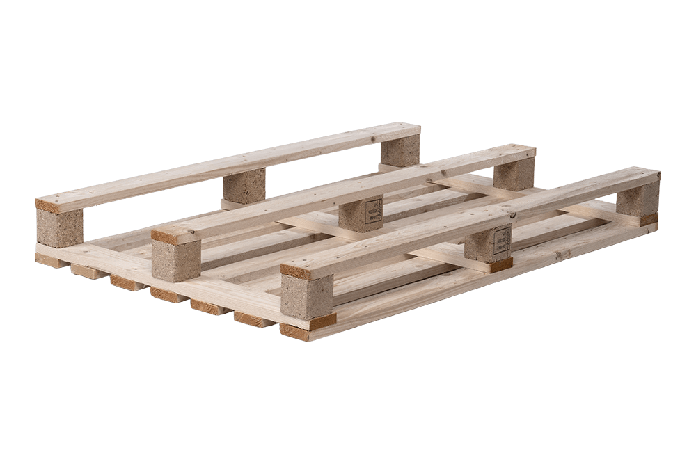 Einwegpalette 800x1200 mm - 7-Deck - 22mm