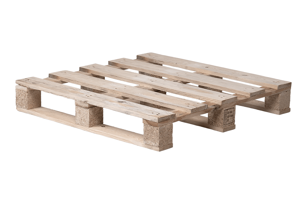 Einwegpalette 800x800mm, 5-Deck, 17mm