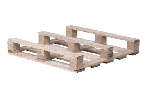 Einwegpalette 800x800mm, 5-Deck, 17mm