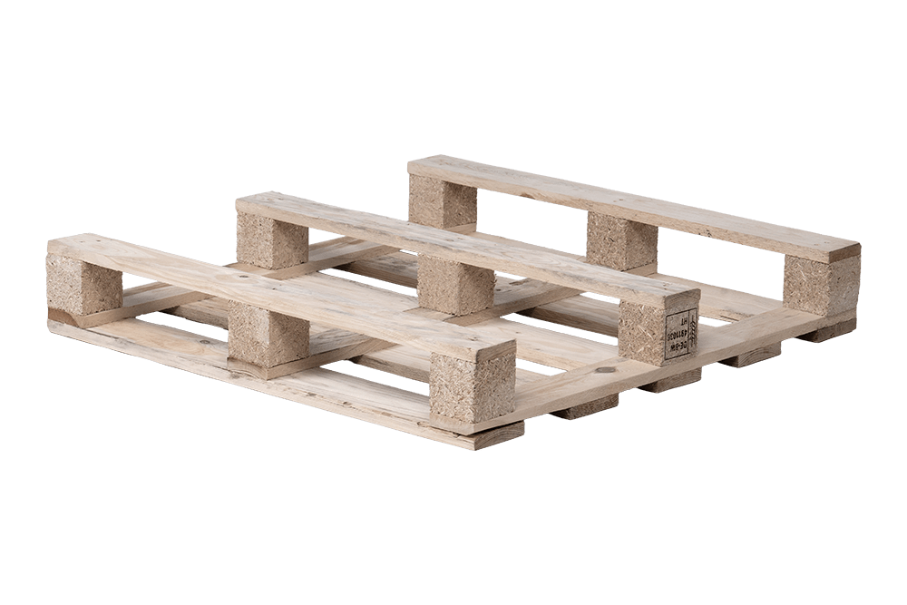 Einwegpalette 800x800mm, 5-Deck, 17mm