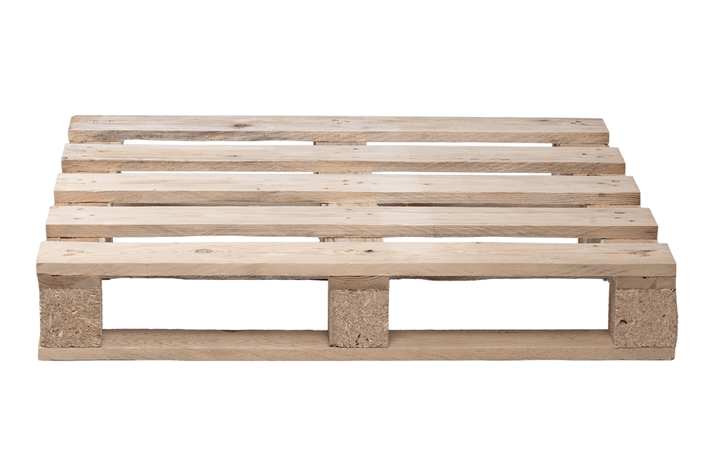 Einwegpalette 800x800mm, 5-Deck, 17mm