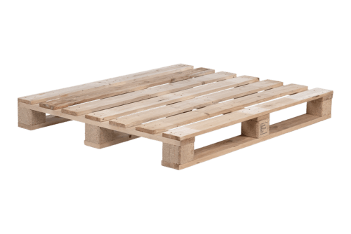 Einwegpalette gebraucht 1000x1200 mm, 7 Deckbretter