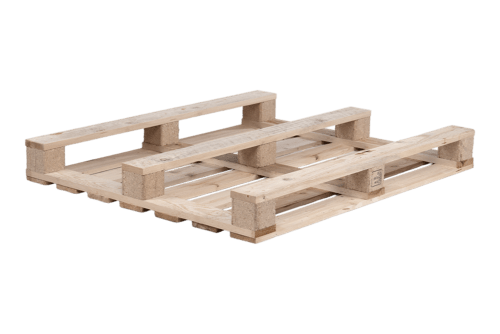 Einwegpalette gebraucht 1000x1200 mm, 7 Deckbretter