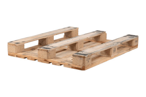 DIN Einwegpalette gebraucht 1000x1200 mm, 7 Deckbretter