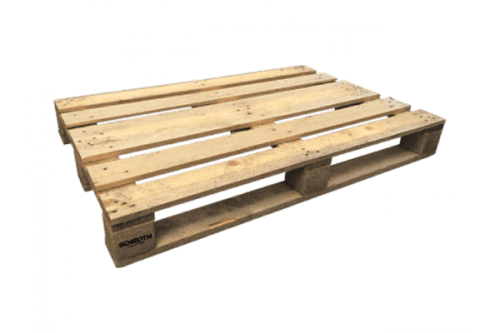 Einwegpalette gebraucht 800x1200 mm -5-Deck