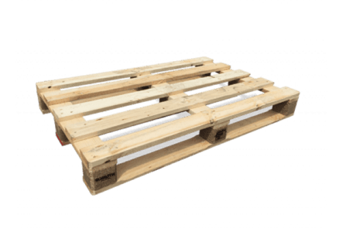 Einwegpalette gebraucht 800x1200 mm -5-Deck